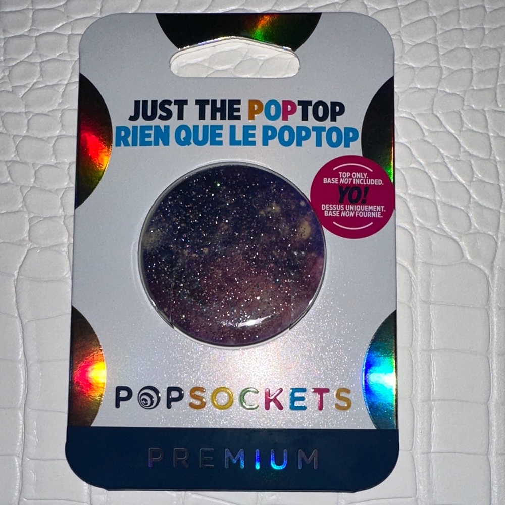PopSocket PopTop, Glt Nebula Blk, NWT